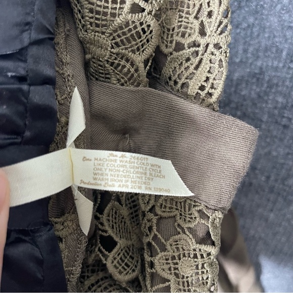 Matilda Jane Womens Medium Green Ambitious You Shawl Collar Floral Boho Vest Top - Picture 11 of 11